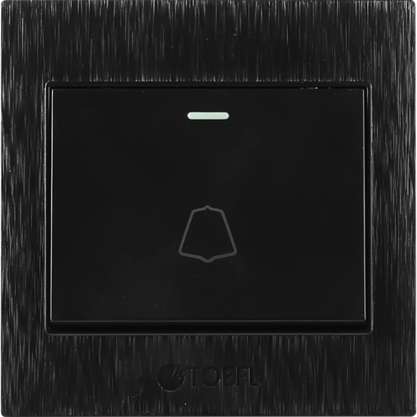 مفتاح جرس - أسود حجري