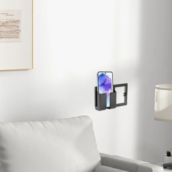 حامل جوال على الفريم توفل - اسود