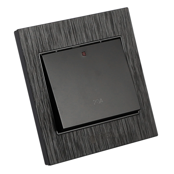 مفتاح سخان مربع 20 امبير - أسود حجري