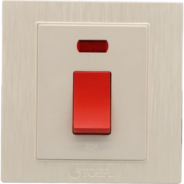 مفتاح سخان مربع طقة حمراء 20 امبير - لولي فاخر توفل