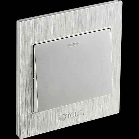 مفتاح مفرد لون فضي توفل