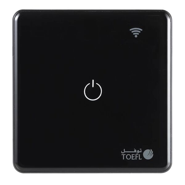 مفتاح مفرد ذكي تحكم عن بعد WiFi توفل - اسود