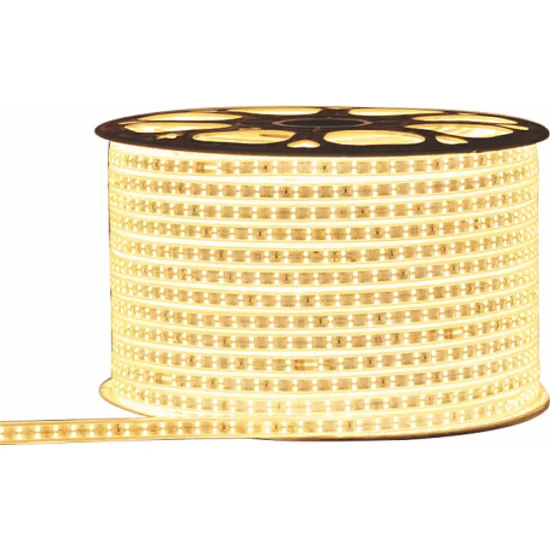 شريط ليد زينة لون شمسي 120 لمبة لفة 50 متر توفل