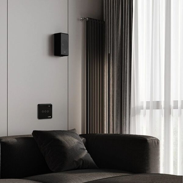 مفتاح ثلاثي ذكي تحكم عن بعد WiFi توفل - اسود