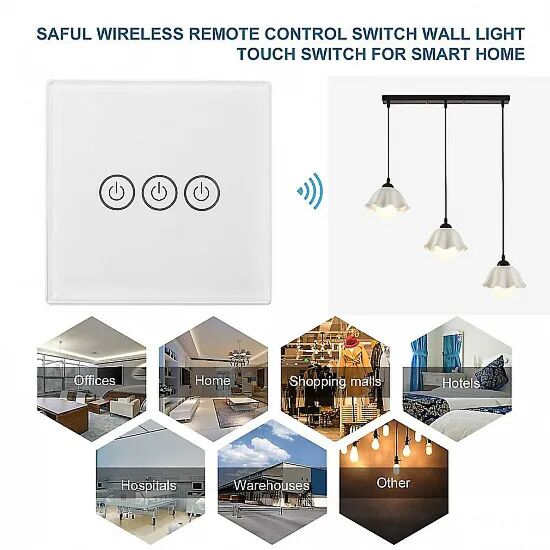 مفتاح رباعي ذكي سمارت واي فاي توفل - ابيض