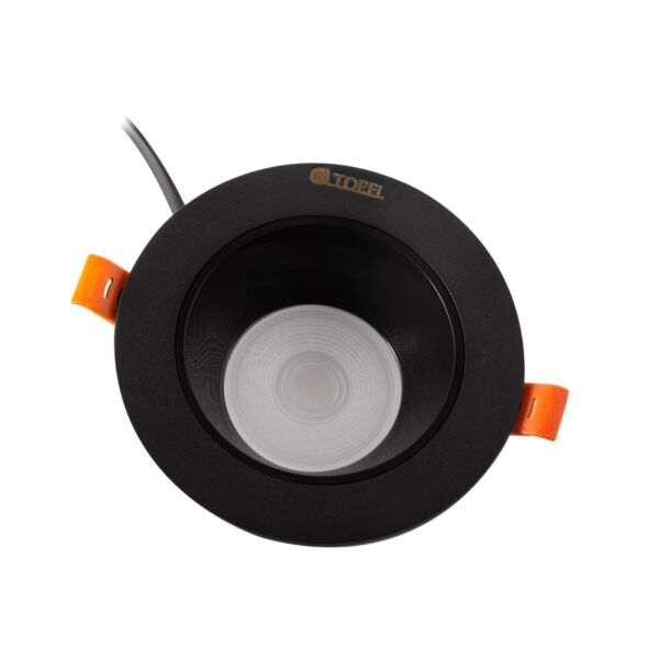 كشاف دفن 7 سم مانع للتوهج توفل - اسود