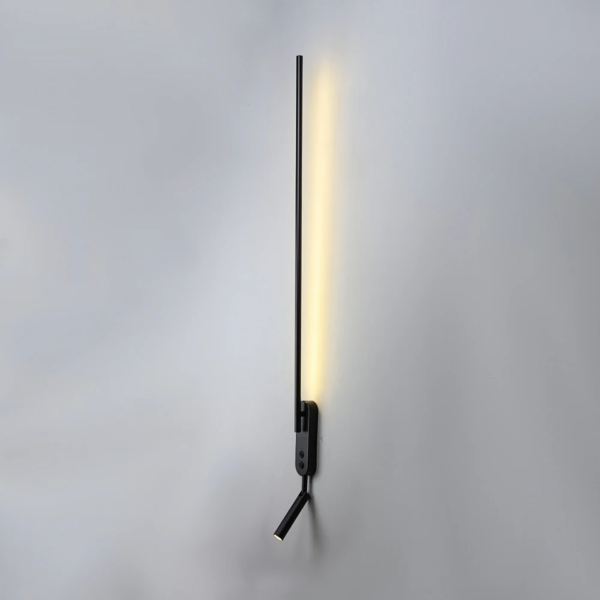 إضاءة جدارية مودرن اسود 115 سم