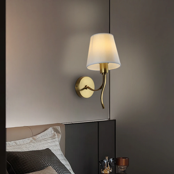 إضاءة جدارية ويفي - ذهبي