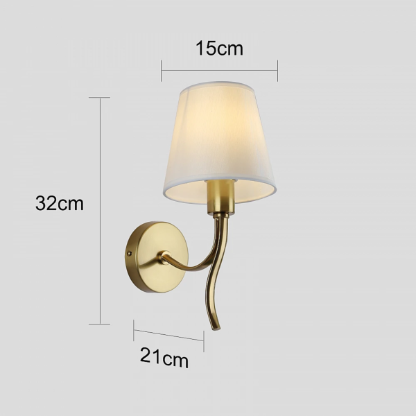 إضاءة جدارية ويفي - ذهبي