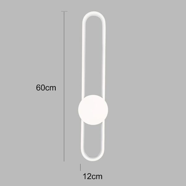ابليك جداري مودرن بالبطارية - ابيض