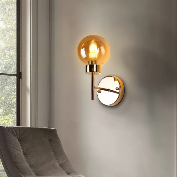 إضاءة جدارية مينيبول - ذهبي