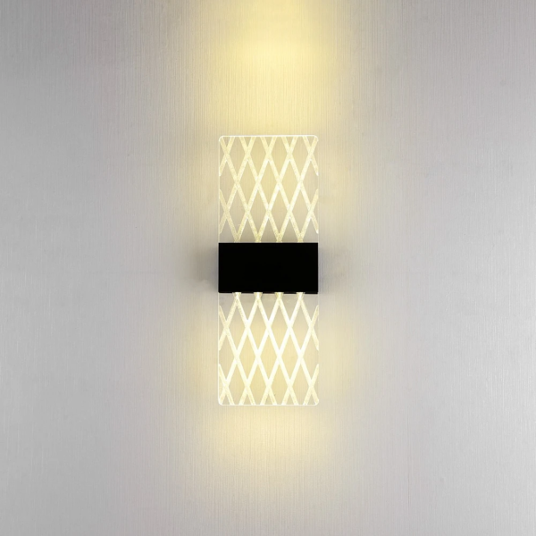إضاءة جدارية دايجونل - أسود