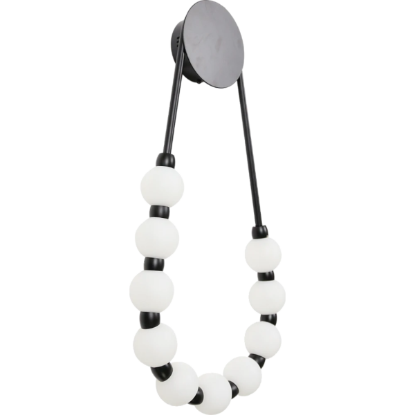 إبليك جداري مع 3 إضاءات 12 واط - أسود