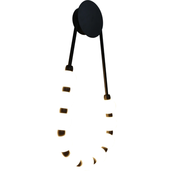 إبليك جداري مع 3 إضاءات 12 واط - أسود