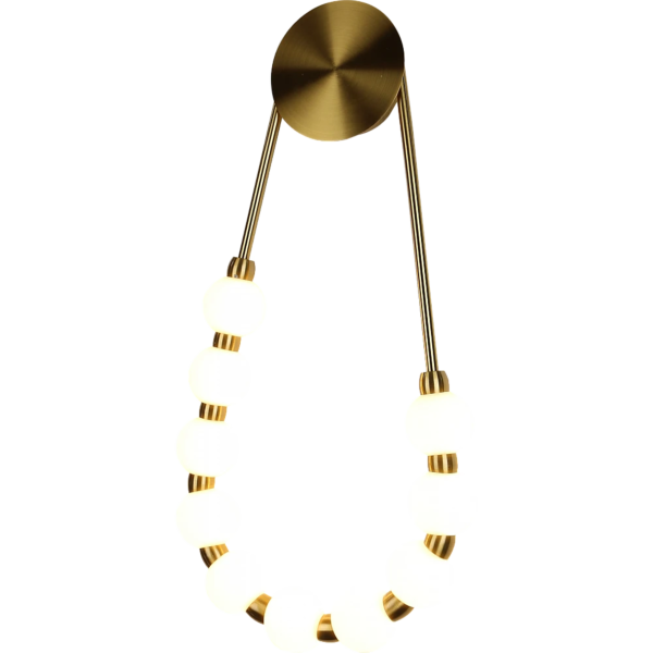 إبليك جداري مودرن 9 واط - روز ذهبي مصفر