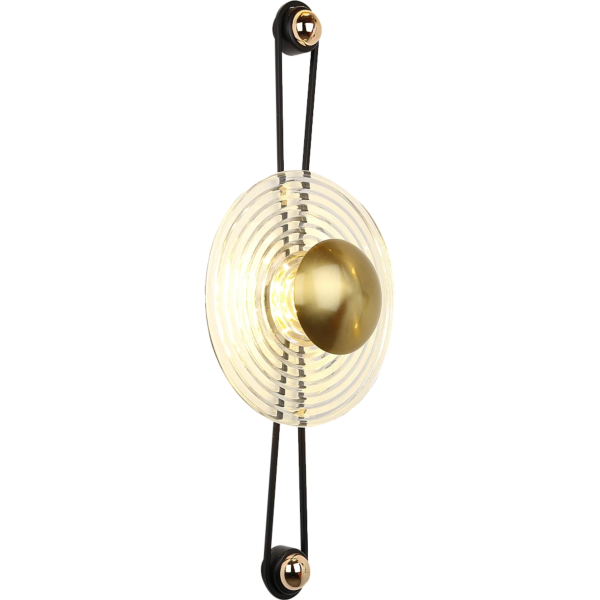 إضاءة جدارية اسود مع 3اضاءات