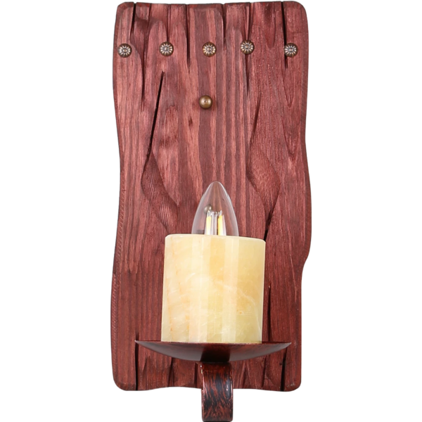 اضاءة جدارية فانوس تراثي مع خشبي