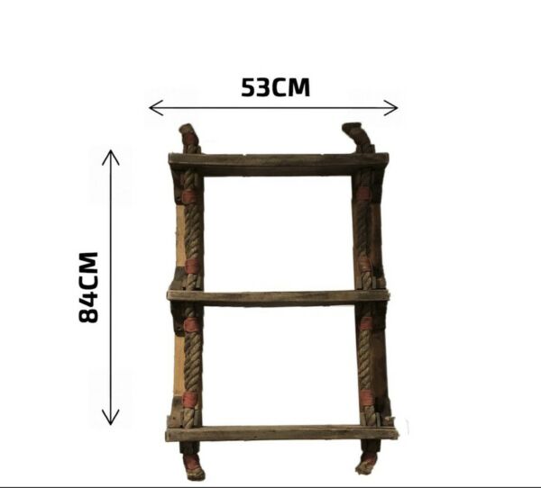 رف جداري بتصميم سلم ريفونا - بني
