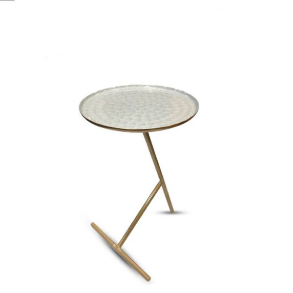 طاولة جانبية كلاسي - رمادي