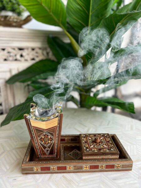 طقم مبخرة شرقية - بني