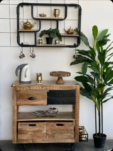 ركن قهوة باريو فينتي - لون بيج وأسود