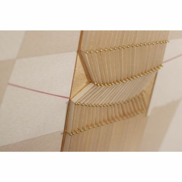 لوحة جدارية مسامير وحبال سوير - ذهبي