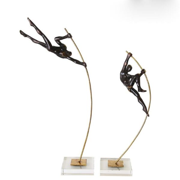 ديكور قفز القطب ذهبي وأسود