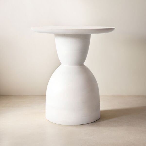 طاولة جانبية روبيكا - ابيض