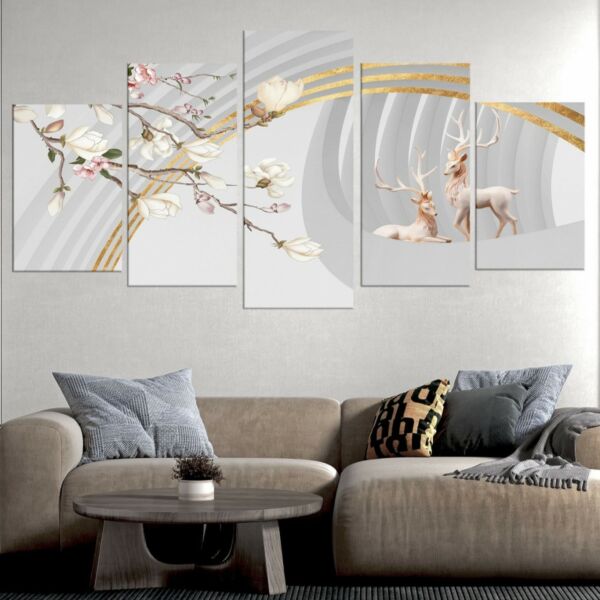 لوحه جدارية كانفس توغازالز - مقسمة - 5 قطع