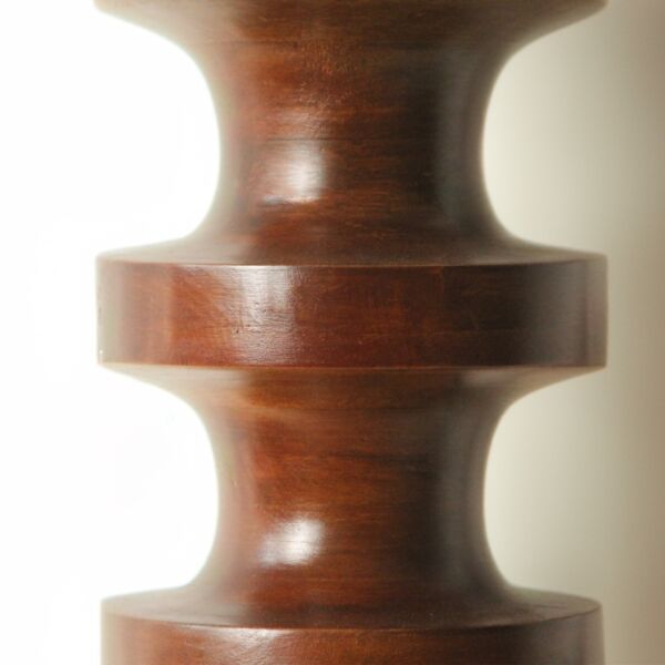 عمود ديكور خشبي ليندا - بني