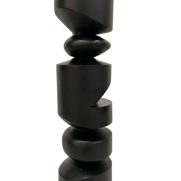 عمود ديكور خشبي شاولا - اسود