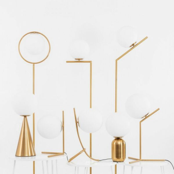 أبجورة ارضية مودرن ذهبي