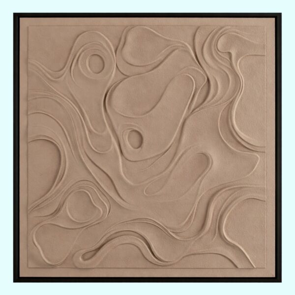 لوحة وديكور جداري ثلاثي الابعاد كاميلا - بني