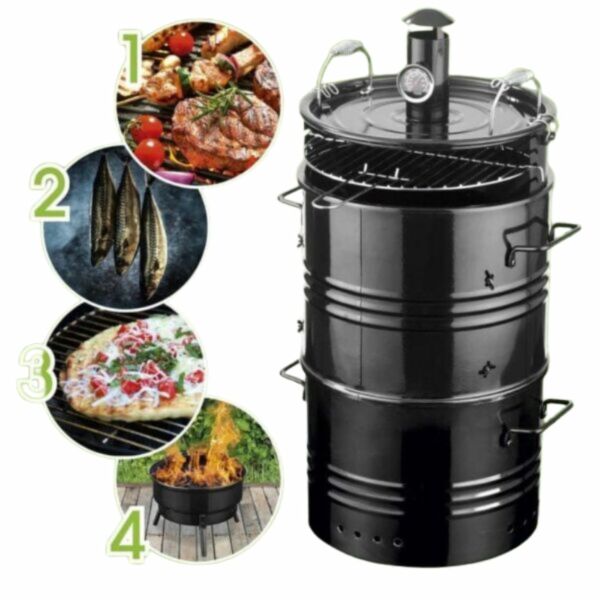 شواية فحم 3 طبقات ابيلا - اسود