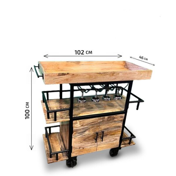 ركن قهوة اندستيريل - خشبي فاتح, رفوف مفت