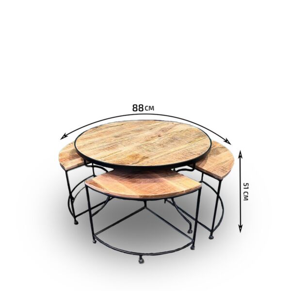 طقم طاولات 5 قطع - اندستيريل