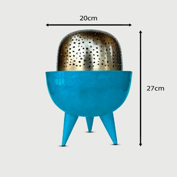 مبخرة كلاسي ازرق - كبير