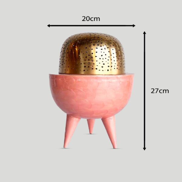 مبخرة كلاسي وردي - كبير