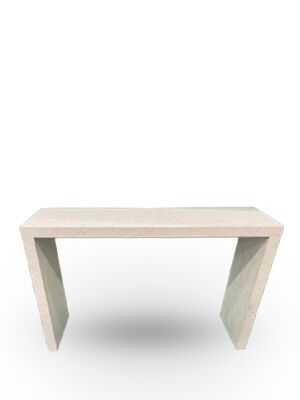 كونسول نقش هندسي أبولو - ابيض