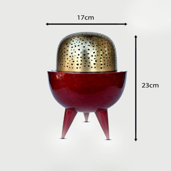 مبخرة كلاسي احمر - وسط 