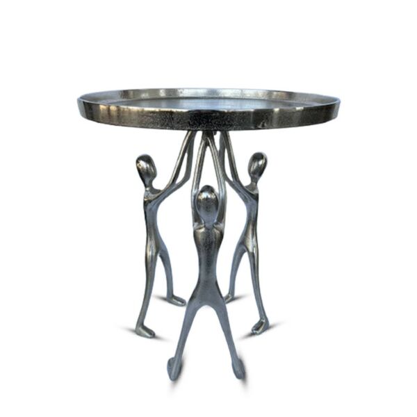 طاولة جانبية هولدينغ - فضي