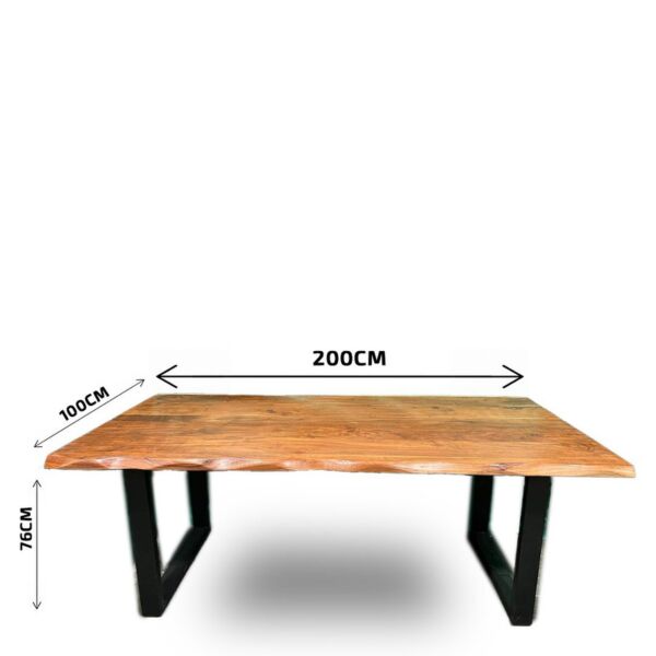 طاولة طعام خشب مانجو - اندستيريل