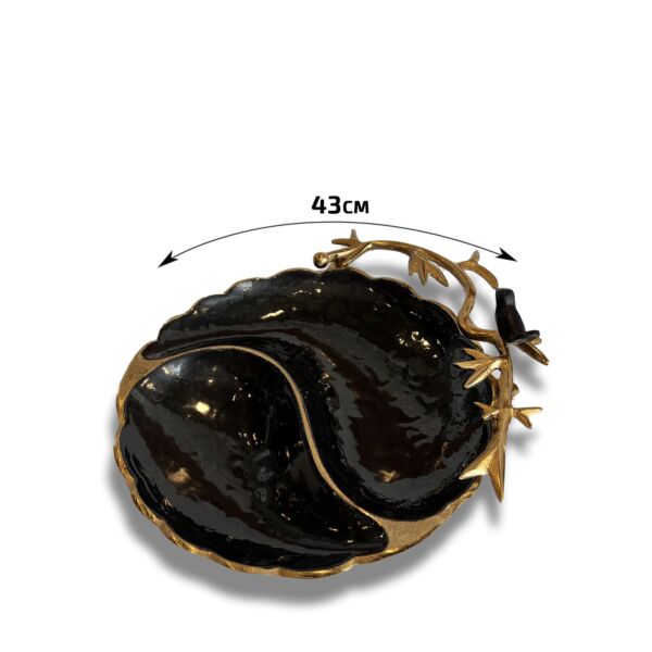 صحن تقديم تشوكليت كلاسي - أسود
