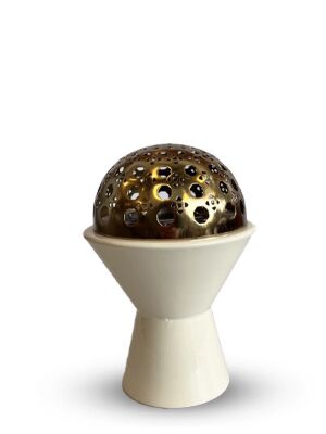 مبخرة رتان كاب - أبيض