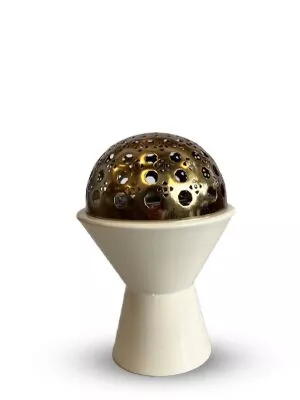 مبخرة رتان كاب - أبيض