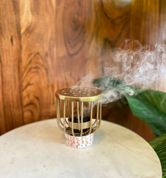 مبخرة اريبيا - ذهبي