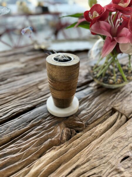 مبخرة فلورينس مقاس كبير - بني فاتح