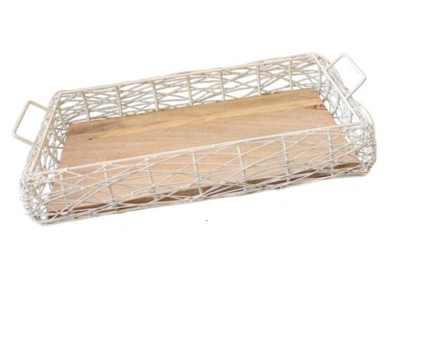 صينية تقديم نيست صغير - أبيض