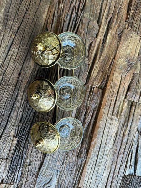 طقم تقديم نيست كميج 3 زبديات -ذهبي