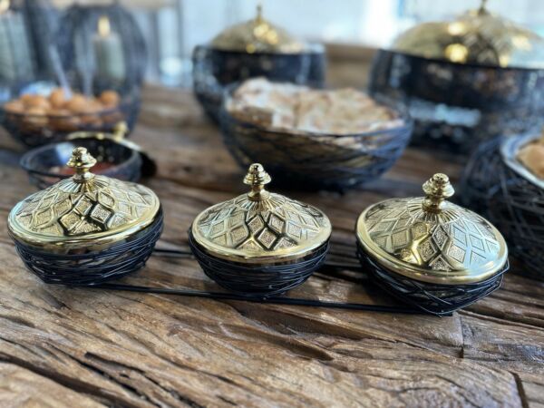 طقم تقديم نيست ميرام 3 زبديات -أسود